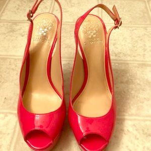 Pink Peep-Toe Heel